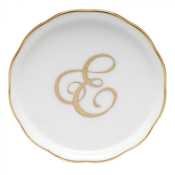 COASTER WITH MONOGRAM - E - Gaines Jewelers