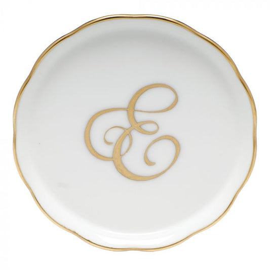 COASTER WITH MONOGRAM - E - Gaines Jewelers