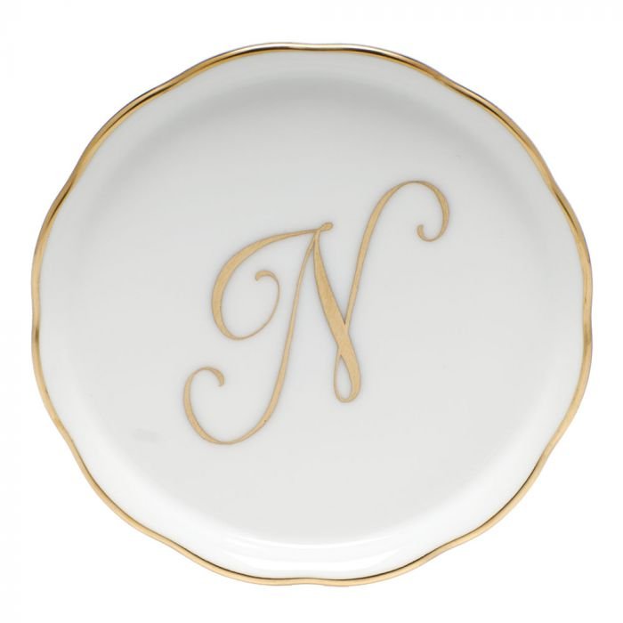 COASTER WITH MONOGRAM - N - Gaines Jewelers