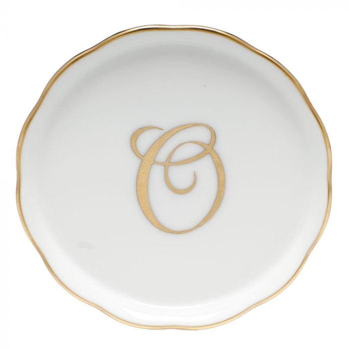 COASTER WITH MONOGRAM - O - Gaines Jewelers