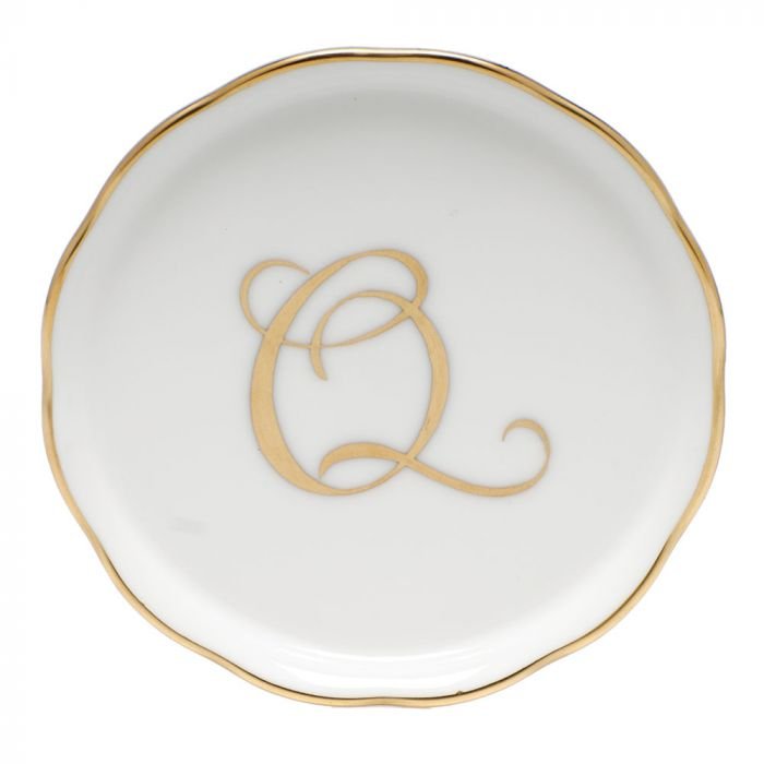 COASTER WITH MONOGRAM - Q - Gaines Jewelers