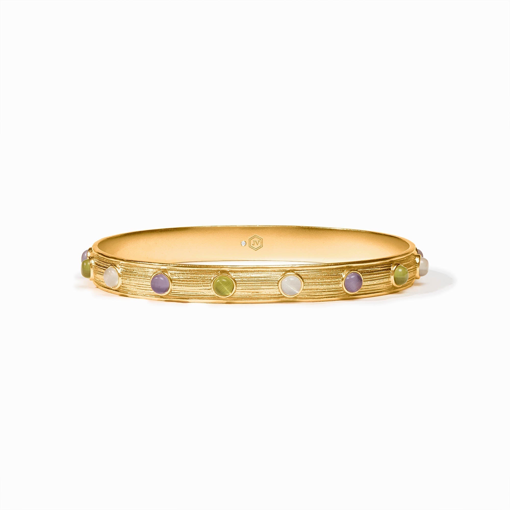 Cobblestone Medium Stone Bangle - Multi-Stone Cat's Eye - Julie Vos - Gaines Jewelers