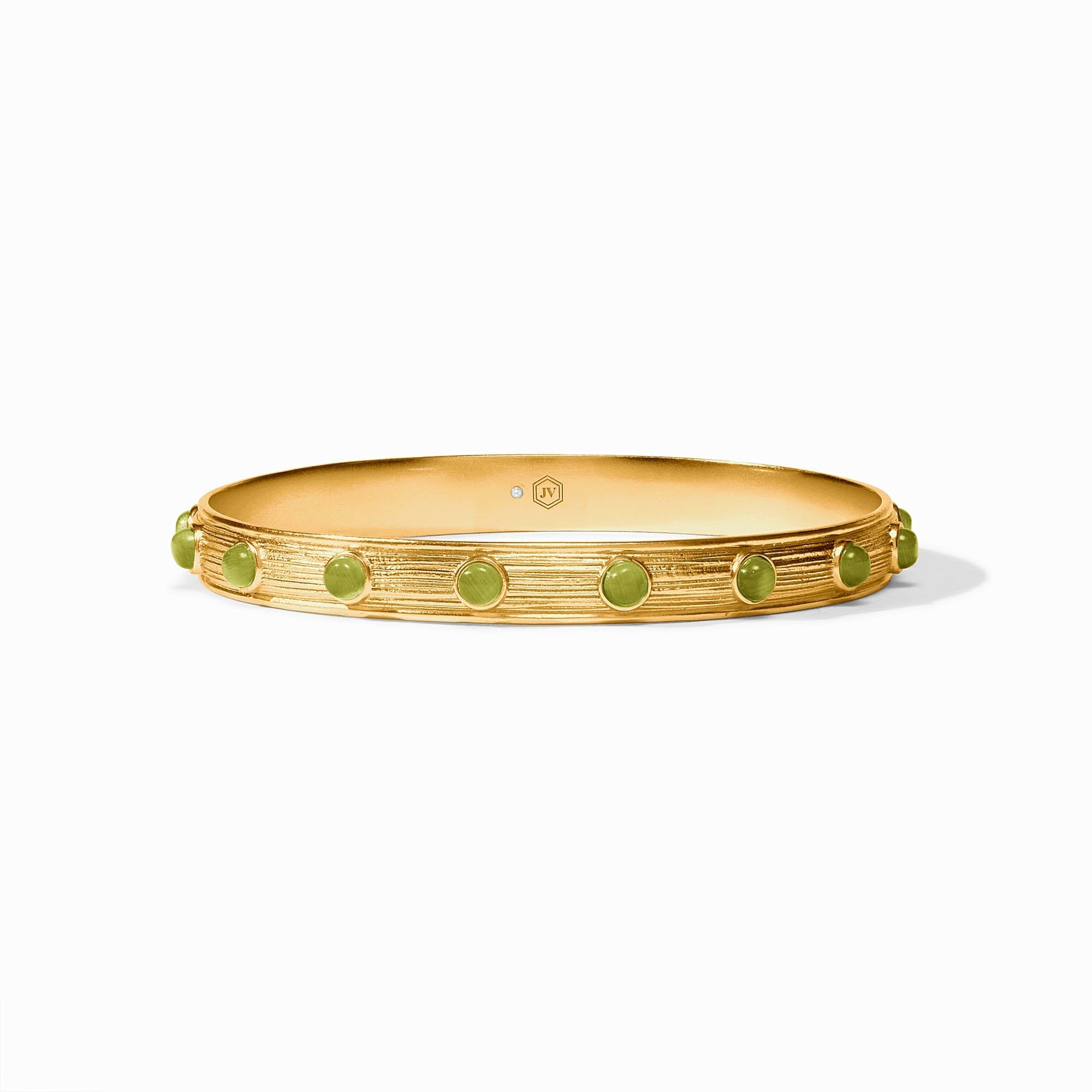 Cobblestone Stone Bangle - Green Cat's Eye - Julie Vos - Gaines Jewelers
