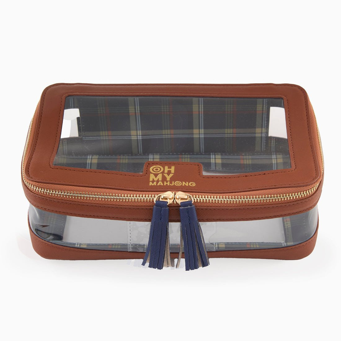 Cognac Tile Storage Bag - Oh My Mahjong - Gaines Jewelers