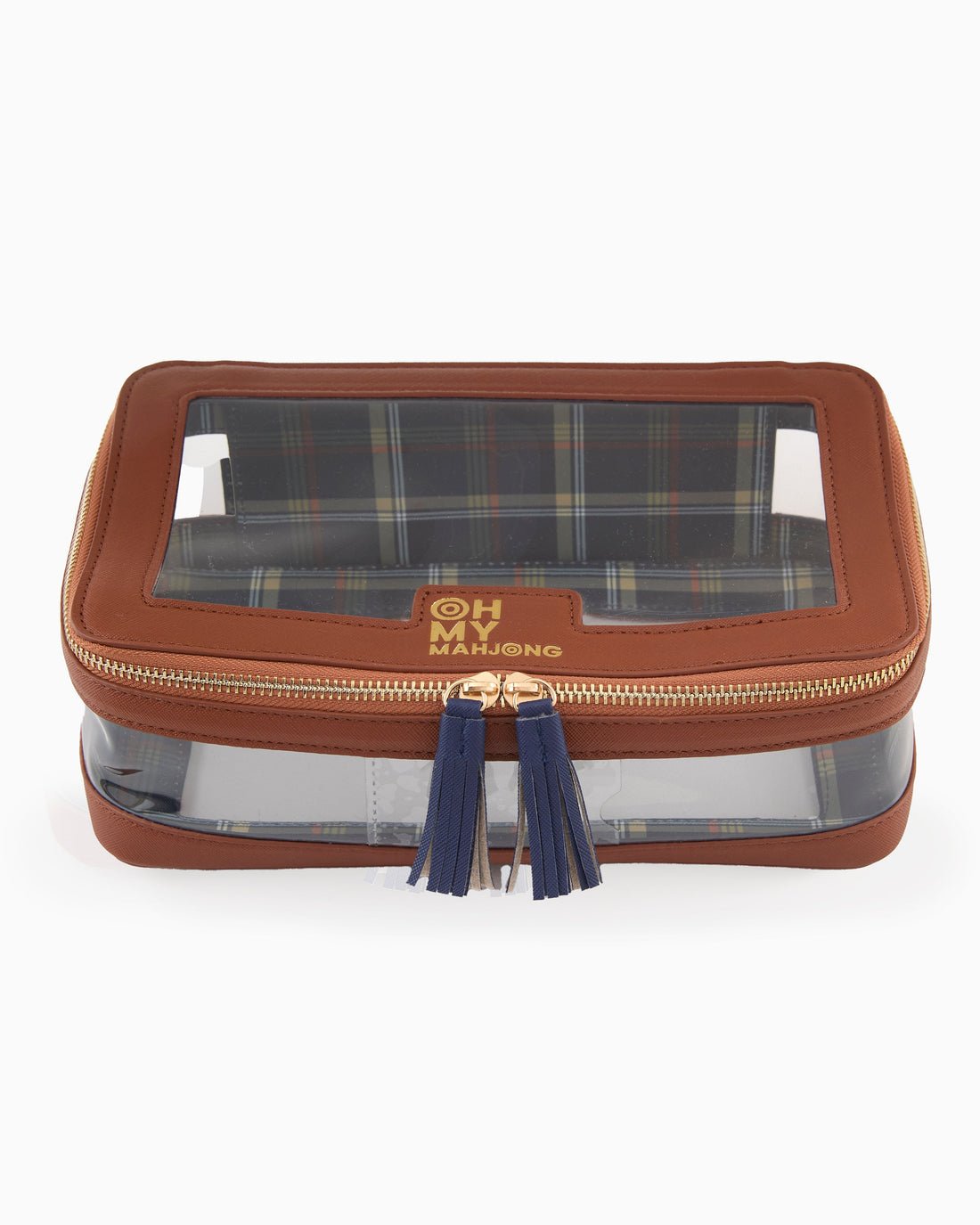 Cognac Tile Storage Bag - Oh My Mahjong - Gaines Jewelers