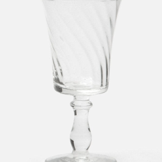 * Colette Clear Wine Glass - Blue Pheasant - Gaines Jewelers