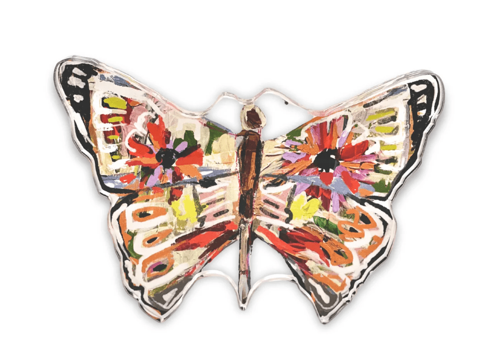 Confetti Large Acrylic Butterfly Block - Lauren Dunn - Gaines Jewelers