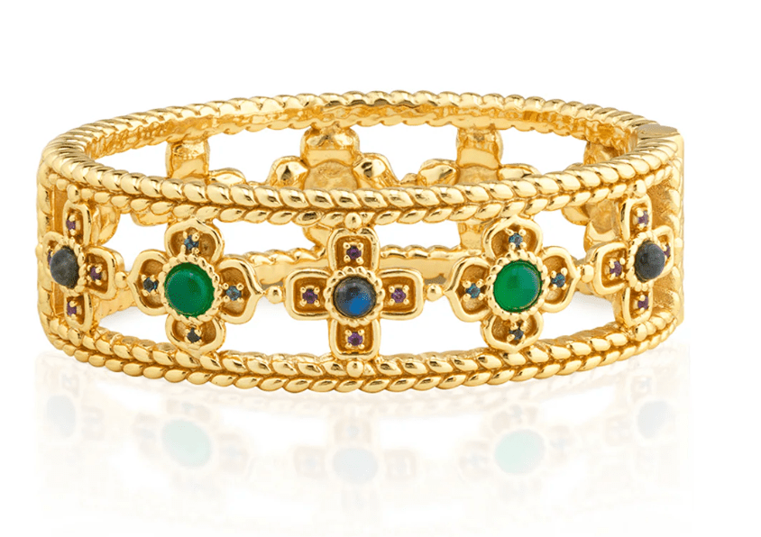 Contessa Hinged Bangle, S/M - Multi - Capucine De Wulf - Gaines Jewelers