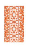 Coral And Trellis Coral Guest Towel - Caspari - Gaines Jewelers