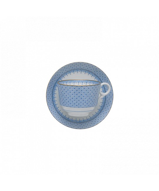 Cornflower Lace Tea Cup & Saucer - Mottahedeh - Gaines Jewelers