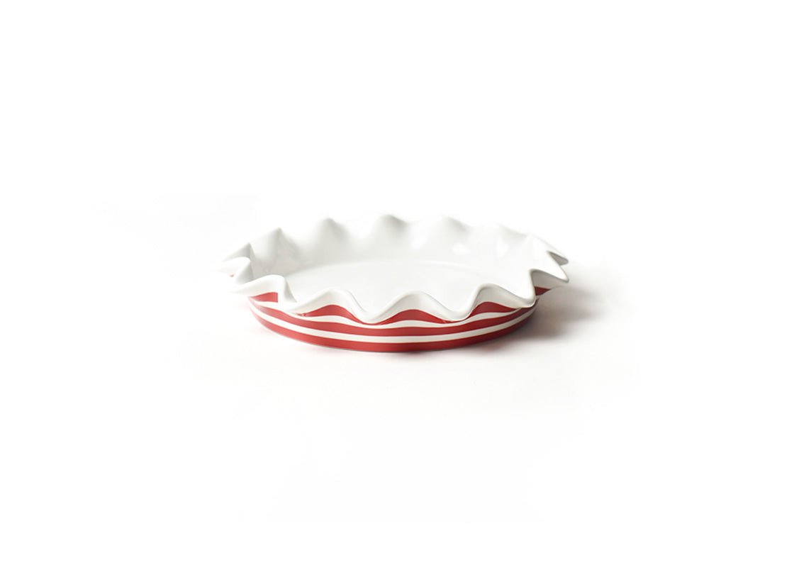 Coton Colors- Red Stripe 8" Ruffle Pie Dish - Gaines Jewelers