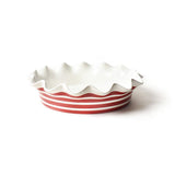 Coton Colors- Red Stripe 9" Ruffle Pie Dish - Gaines Jewelers