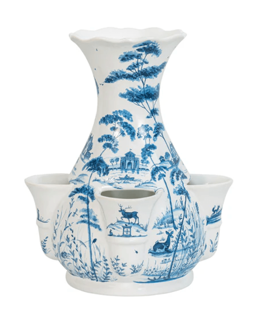 Country Estate 11.5" Tulipiere Vase - Delft Blue - Juliska - Gaines Jewelers
