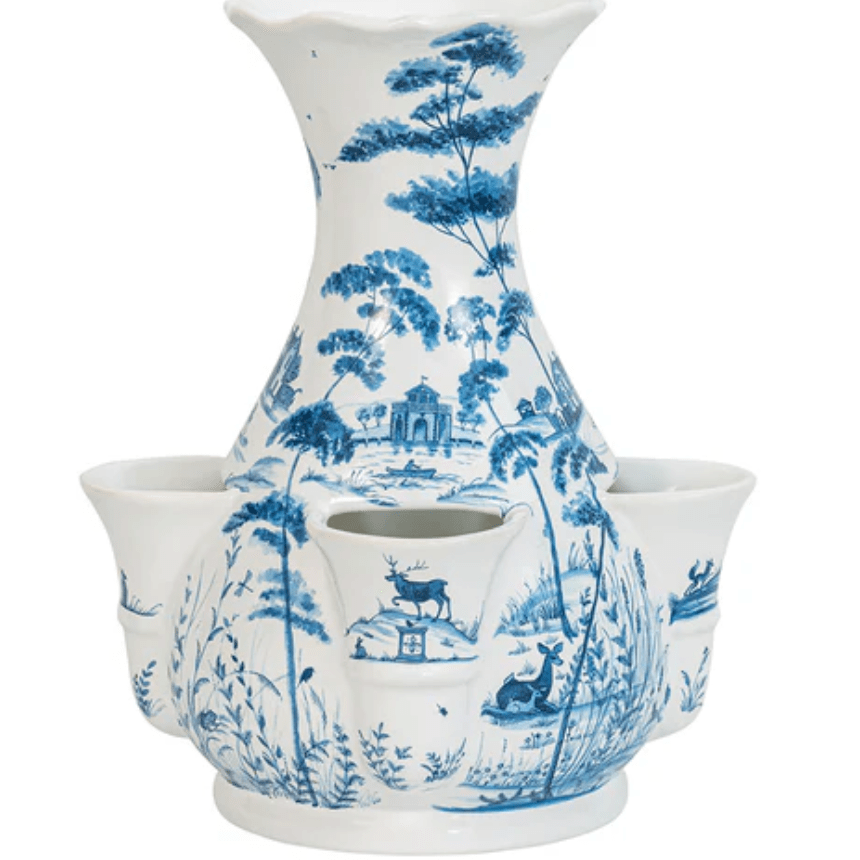 Country Estate 11.5" Tulipiere Vase - Delft Blue - Juliska - Gaines Jewelers