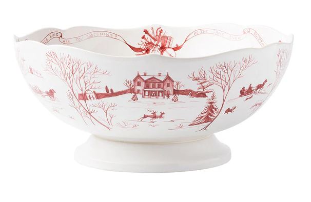 Country Estate Centerpiece Bowl 13 in - Winter Frolic - Juliska - Gaines Jewelers