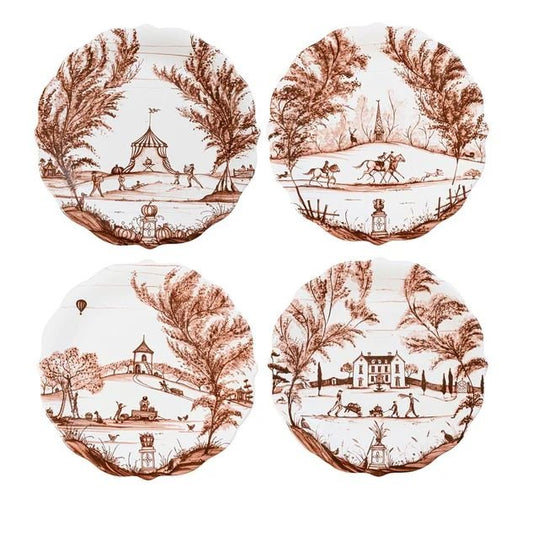 Country Estate Harvest Party Plate Assorted Set/4 - Gaines Jewelers