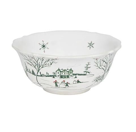 Country Estate Winter Frolic Cereal/Ice Cream Bowl - Evergreen - Juliska - Gaines Jewelers