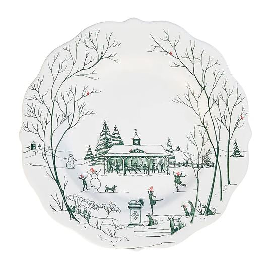 Country Estate Winter Frolic Dessert/Salad Plate - Evergreen - Juliska - Gaines Jewelers