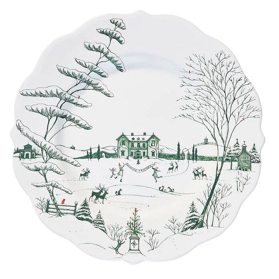Country Estate Winter Frolic Dinner Plate - Evergreen - Juliska - Gaines Jewelers