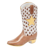 Cowboy Boot in Chocolate - Herend - Gaines Jewelers