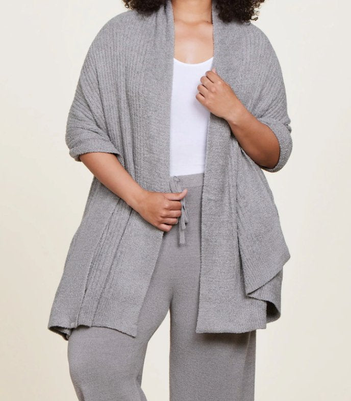 Cozy Chic Lite® Travel Shawl - Dove Gray - One Size - Barefoot Dreams - Gaines Jewelers
