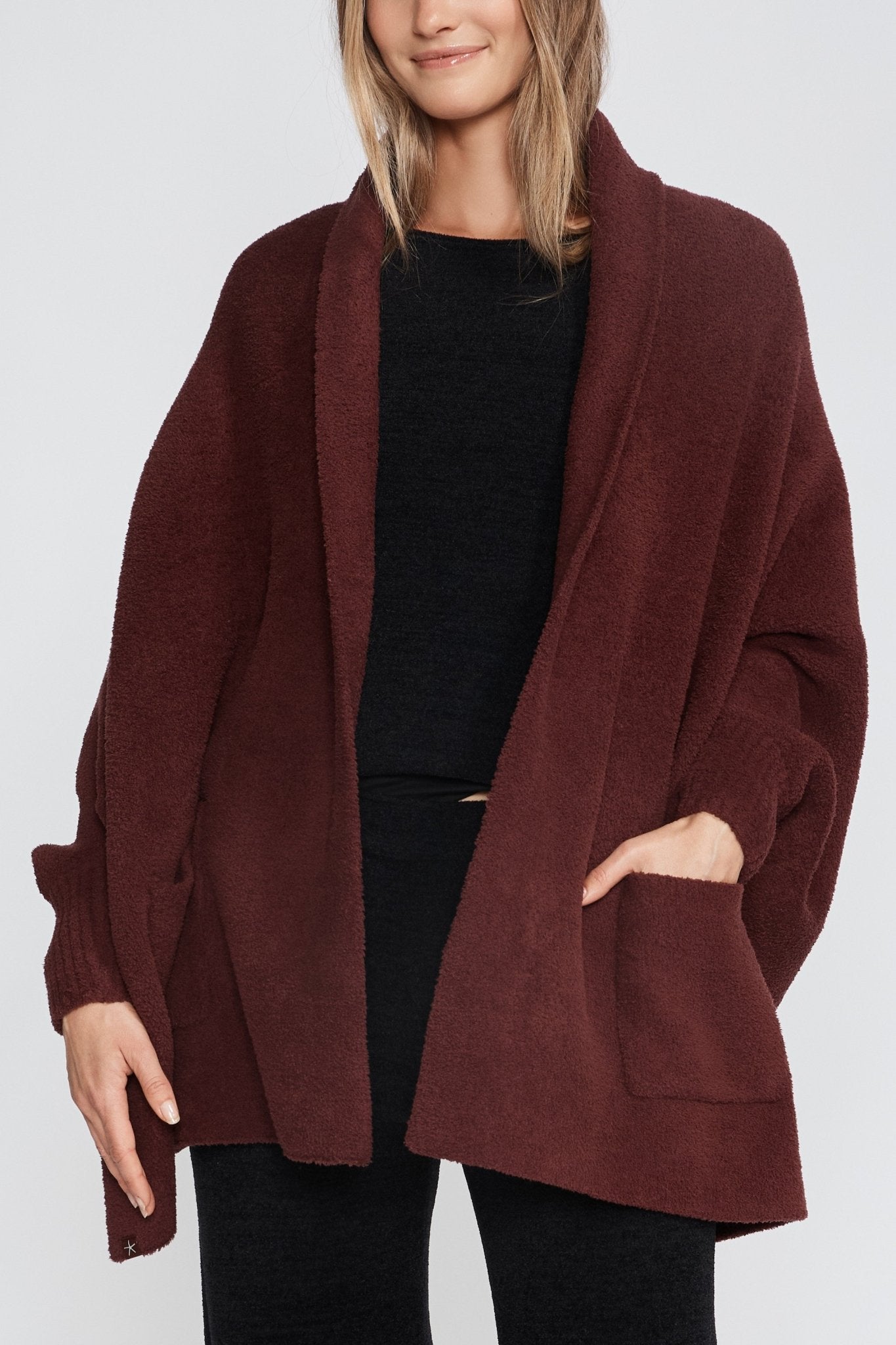 CozyChic® Blanket Wrap - Deep Garnet - Barefoot Dreams - Gaines Jewelers