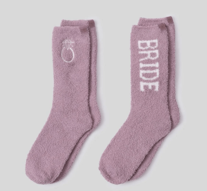 CozyChic Bridal Sock Set - Teaberry/Pearl - Barefoot Dreams - Gaines Jewelers