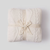 CozyChic Fisherman Cable Throw 54x72 - Barefoot Dreams - Gaines Jewelers