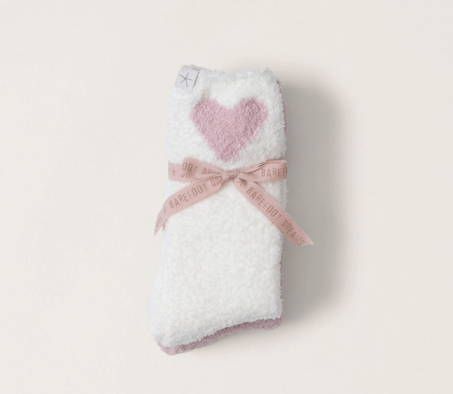 Cozychic® Heart Print Sock Set - Barefoot Dreams - Gaines Jewelers