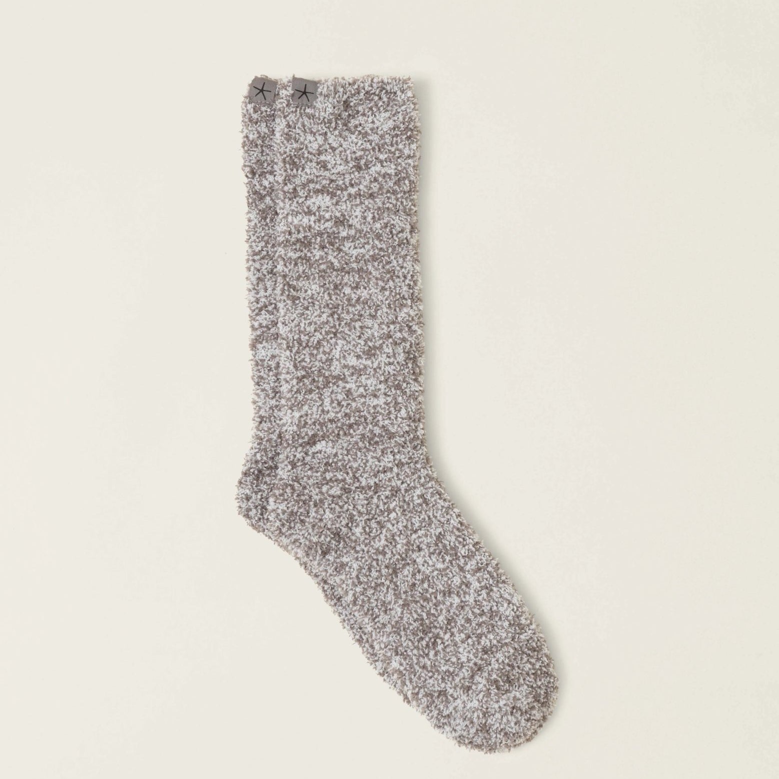 CozyChic® Heathered Socks - Charcoal / White - S/M - Barefoot Dreams - Gaines Jewelers