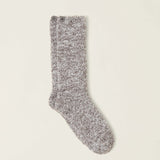 CozyChic® Heathered Socks - Charcoal / White - S/M - Barefoot Dreams - Gaines Jewelers