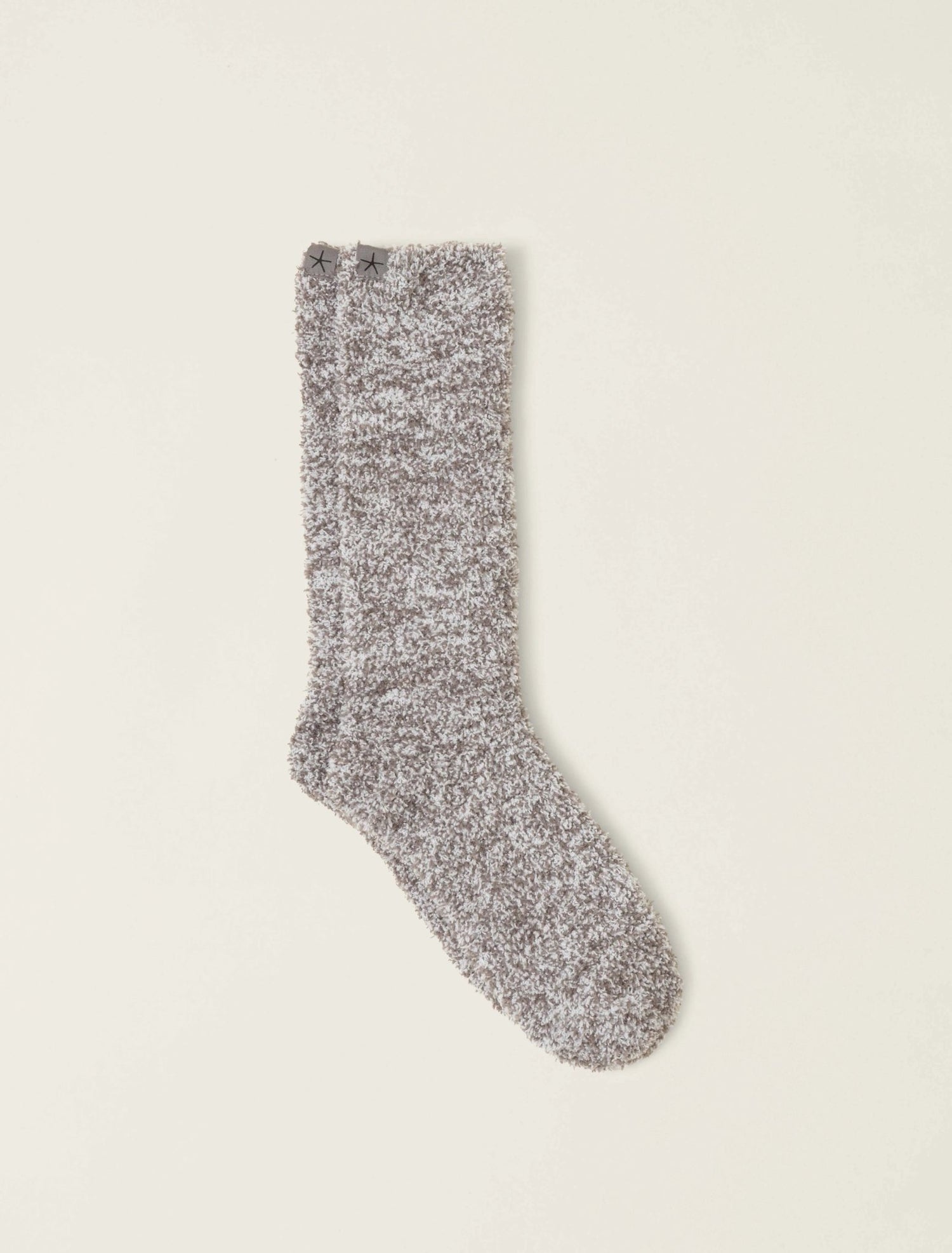 CozyChic® Heathered Socks - Charcoal / White - S/M - Barefoot Dreams - Gaines Jewelers