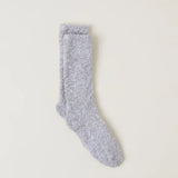 CozyChic® Heathered Socks - Oyster / White - S/M - Barefoot Dreams - Gaines Jewelers