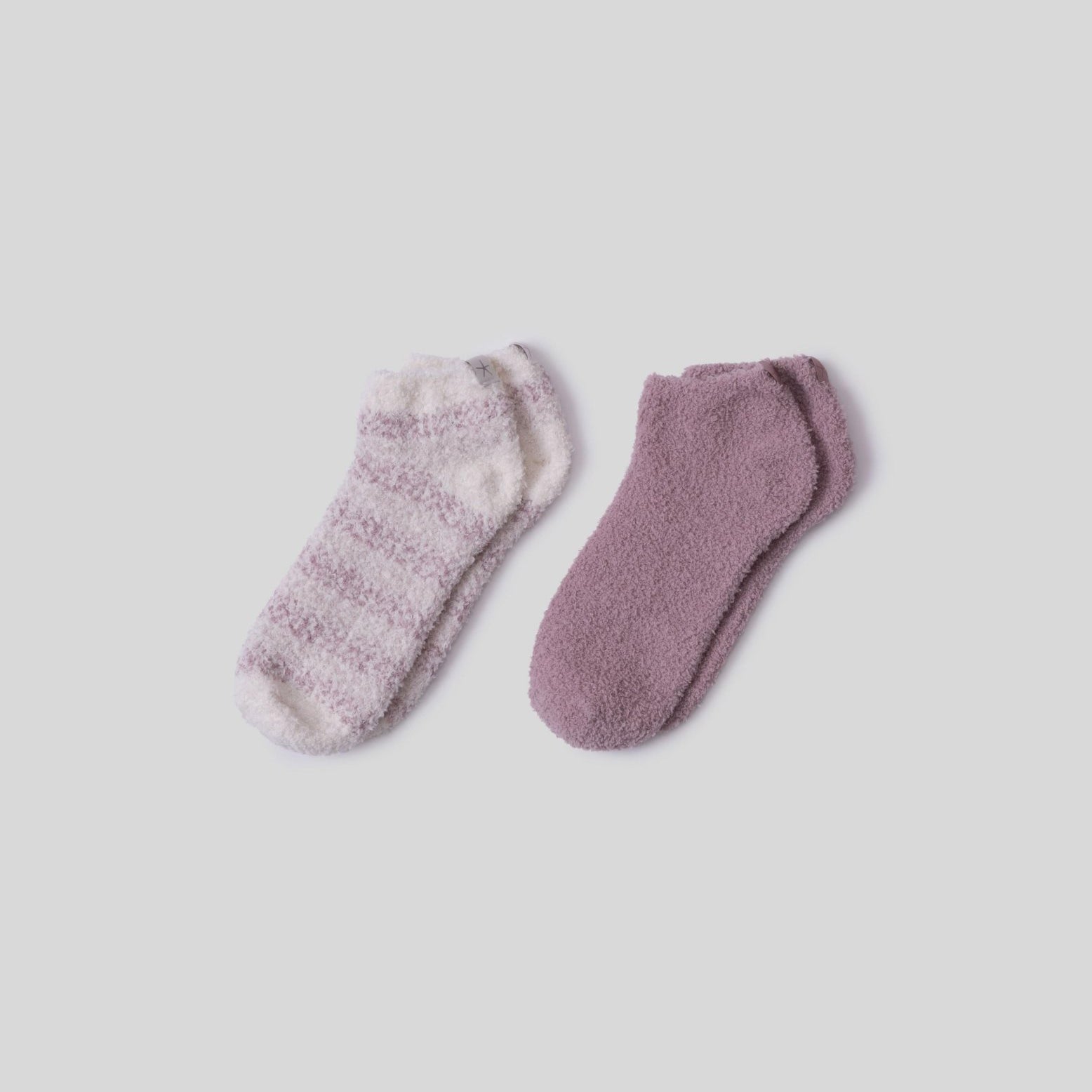 CozyChic® Heathered Stripe Ankle Sock Set - Teaberry/Multi - Barefoot Dreams - Gaines Jewelers