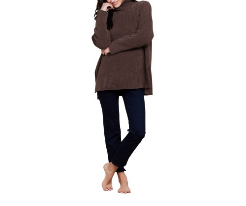 CozyChic® High Low Pullover - Java - Barefoot Dreams - Gaines Jewelers