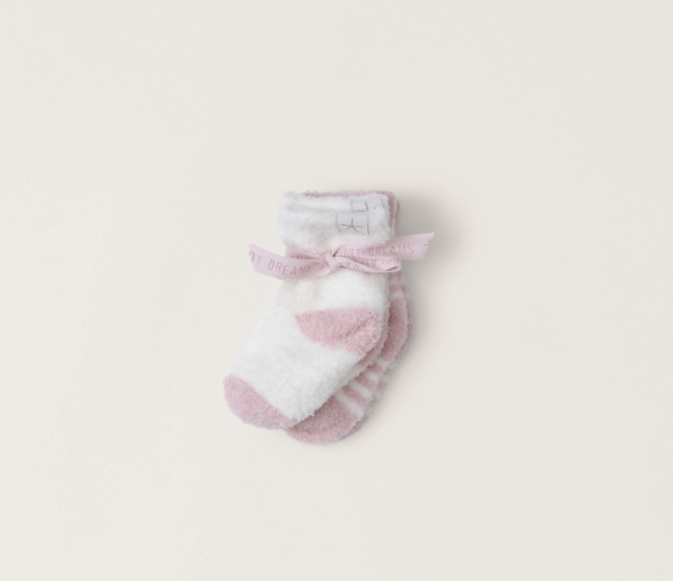 Cozychic Lite® Baby Heart Sock Set - Barefoot Dreams - Gaines Jewelers