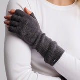 CozyChic Lite® Fingerless Gloves - Carbon - S/M - Barefoot Dreams - Gaines Jewelers