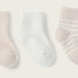 CozyChic Lite® Infant 3 Pack Sock Set - Pink/Pearl - Barefoot Dreams - Gaines Jewelers