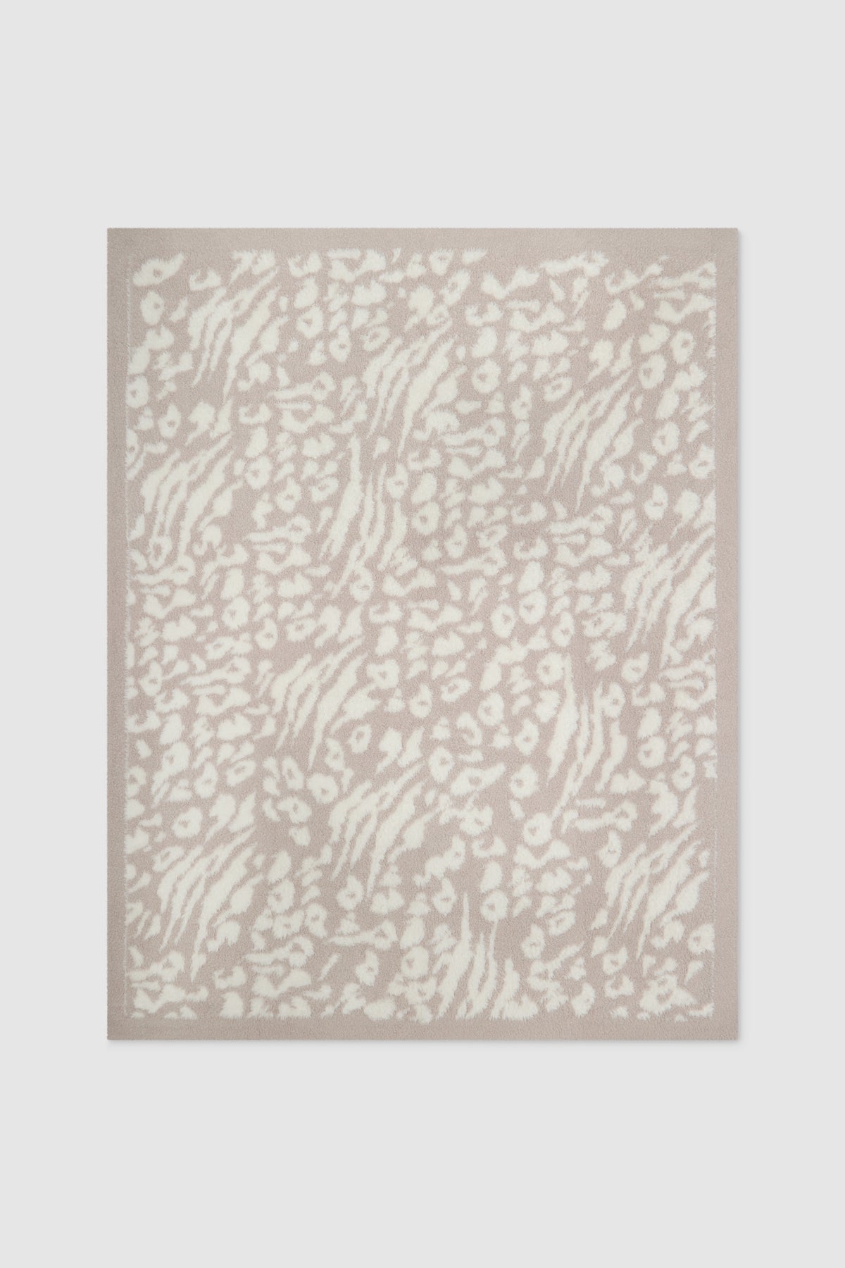 CozyChic Lush Knit Leopard Throw 54x72 - Cream/Sandstone - Barefoot Dreams - Gaines Jewelers