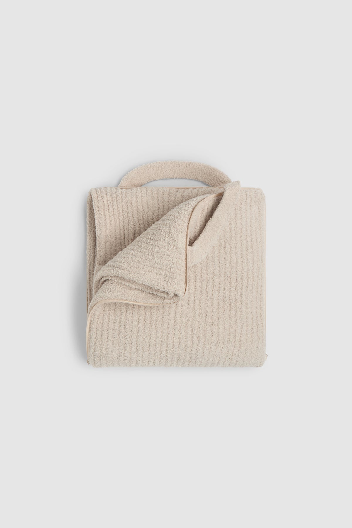 CozyChic Rib Travel Blanket 45x60 - Stone - Barefoot Dreams - Gaines Jewelers