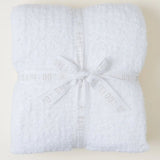 CozyChic® Ribbed Throw - White - Barefoot Dreams - Gaines Jewelers