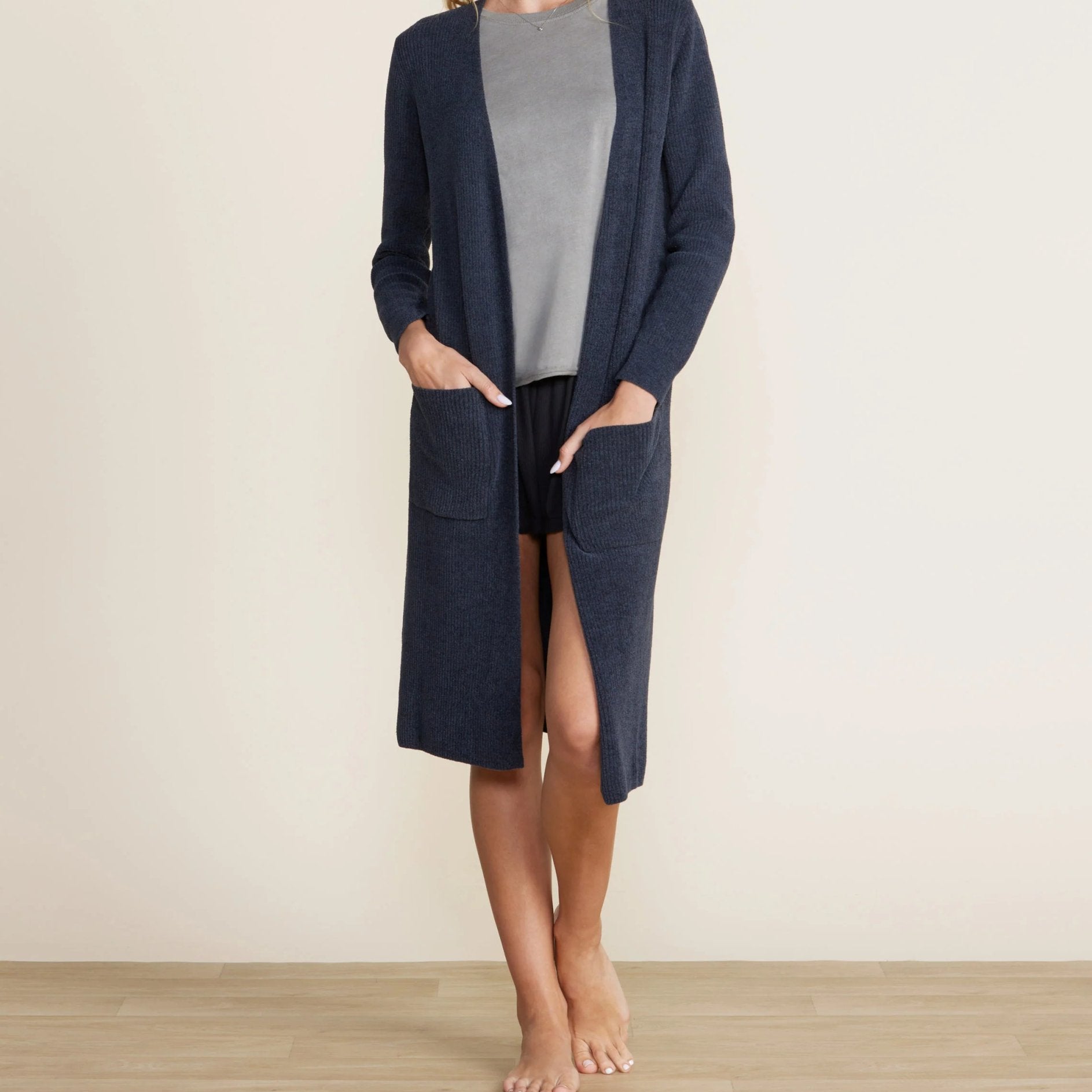 CozyChic Ultra Lite® Long Cardi - Indigo - Barefoot Dreams - Gaines Jewelers