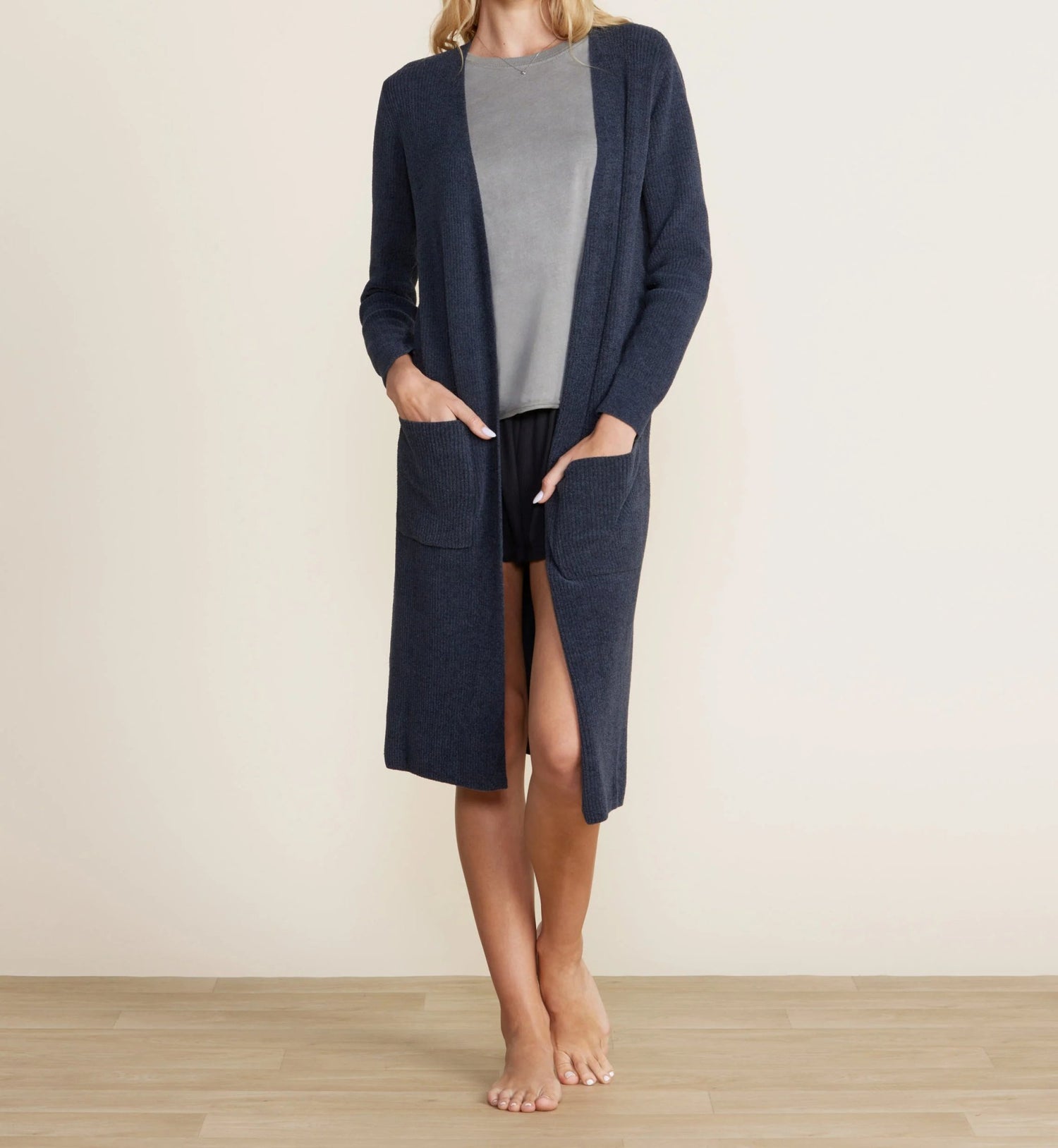 CozyChic Ultra Lite® Long Cardi - Indigo - Barefoot Dreams - Gaines Jewelers