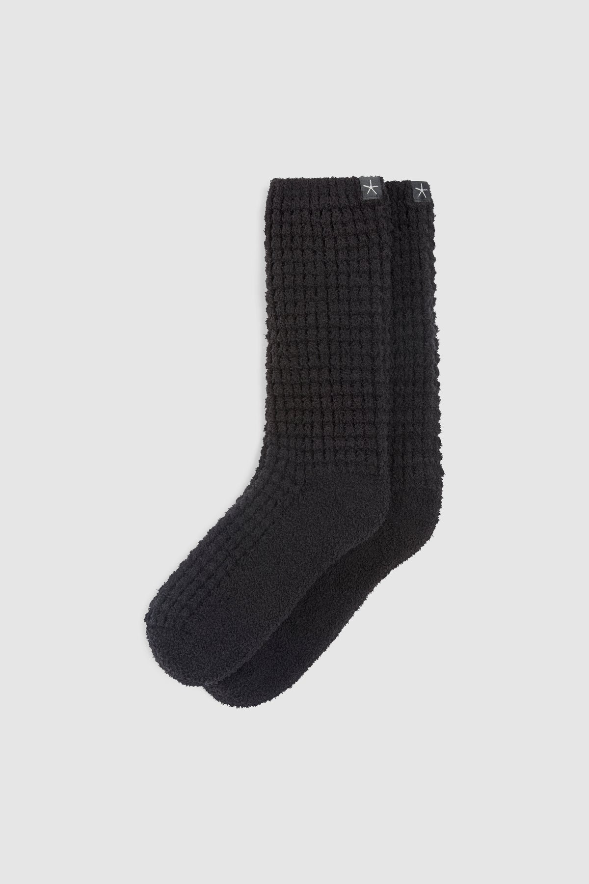 CozyChic® Waffle Socks - Black - Barefoot Dreams - Gaines Jewelers