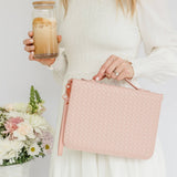 Crossbody Weave Bible Case - Blush - Ever, AJ - Gaines Jewelers
