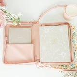 Crossbody Weave Bible Case - Blush - Ever, AJ - Gaines Jewelers