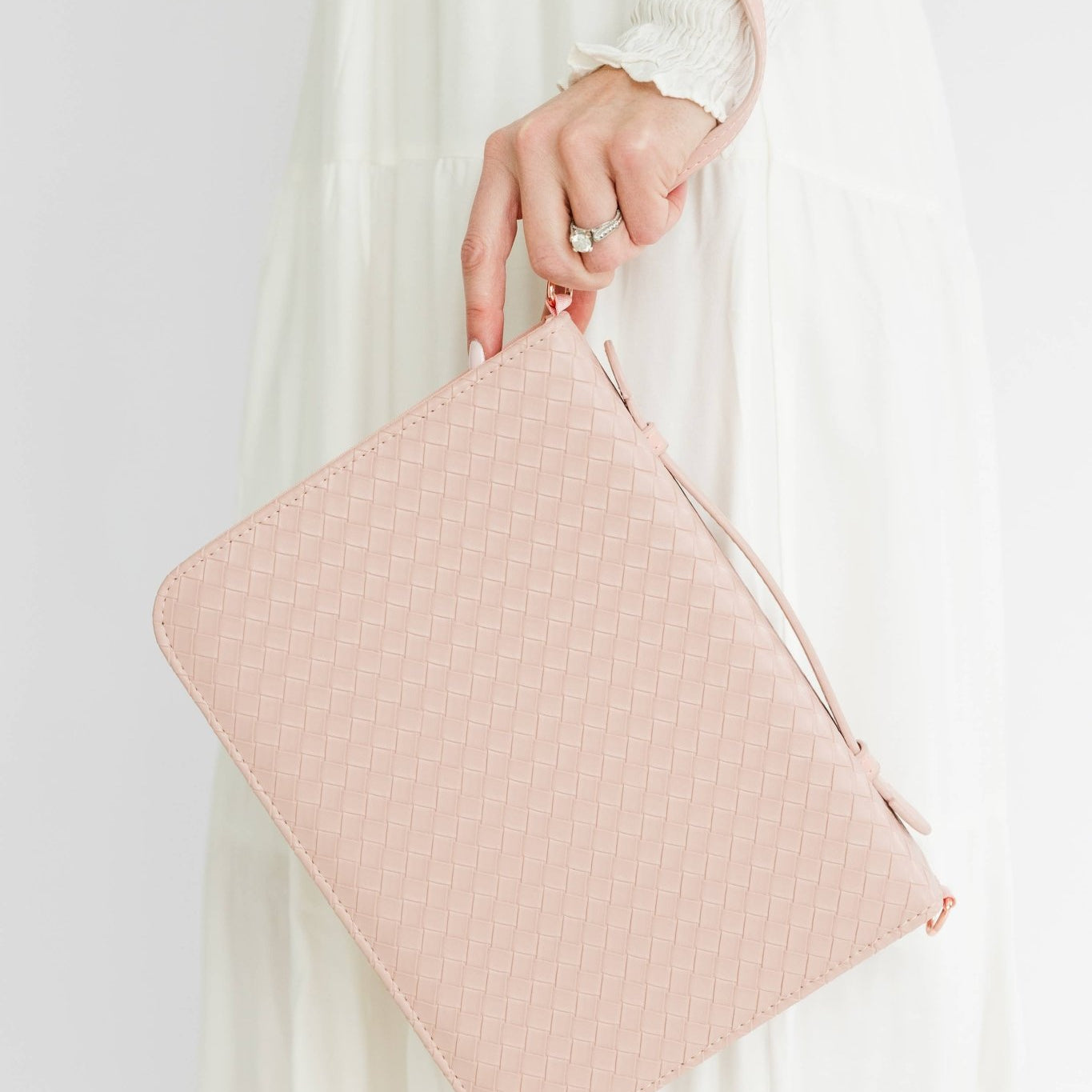 Crossbody Weave Bible Case - Blush - Ever, AJ - Gaines Jewelers
