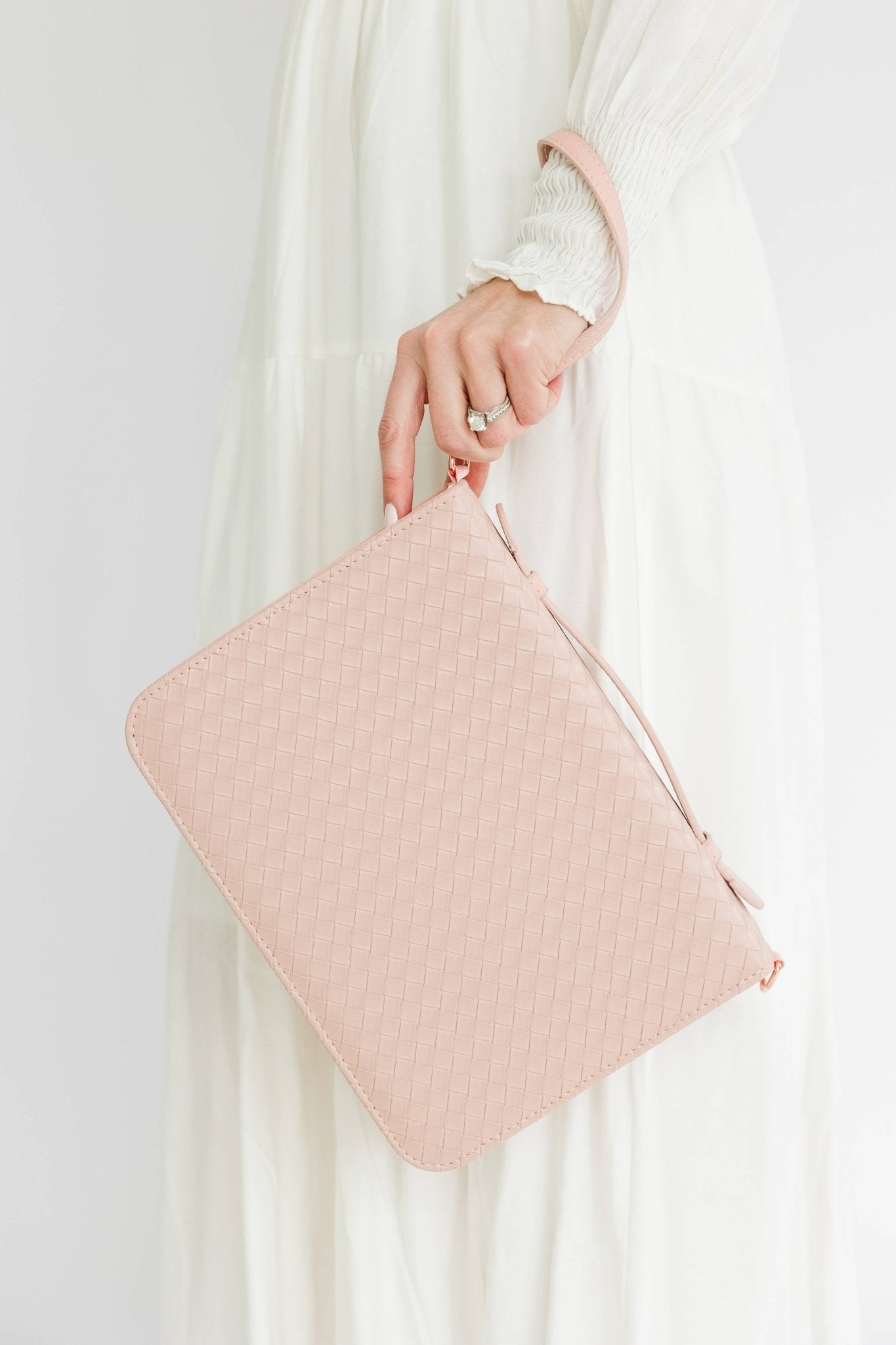 Crossbody Weave Bible Case - Blush - Ever, AJ - Gaines Jewelers