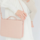 Crossbody Weave Bible Case - Blush - Ever, AJ - Gaines Jewelers