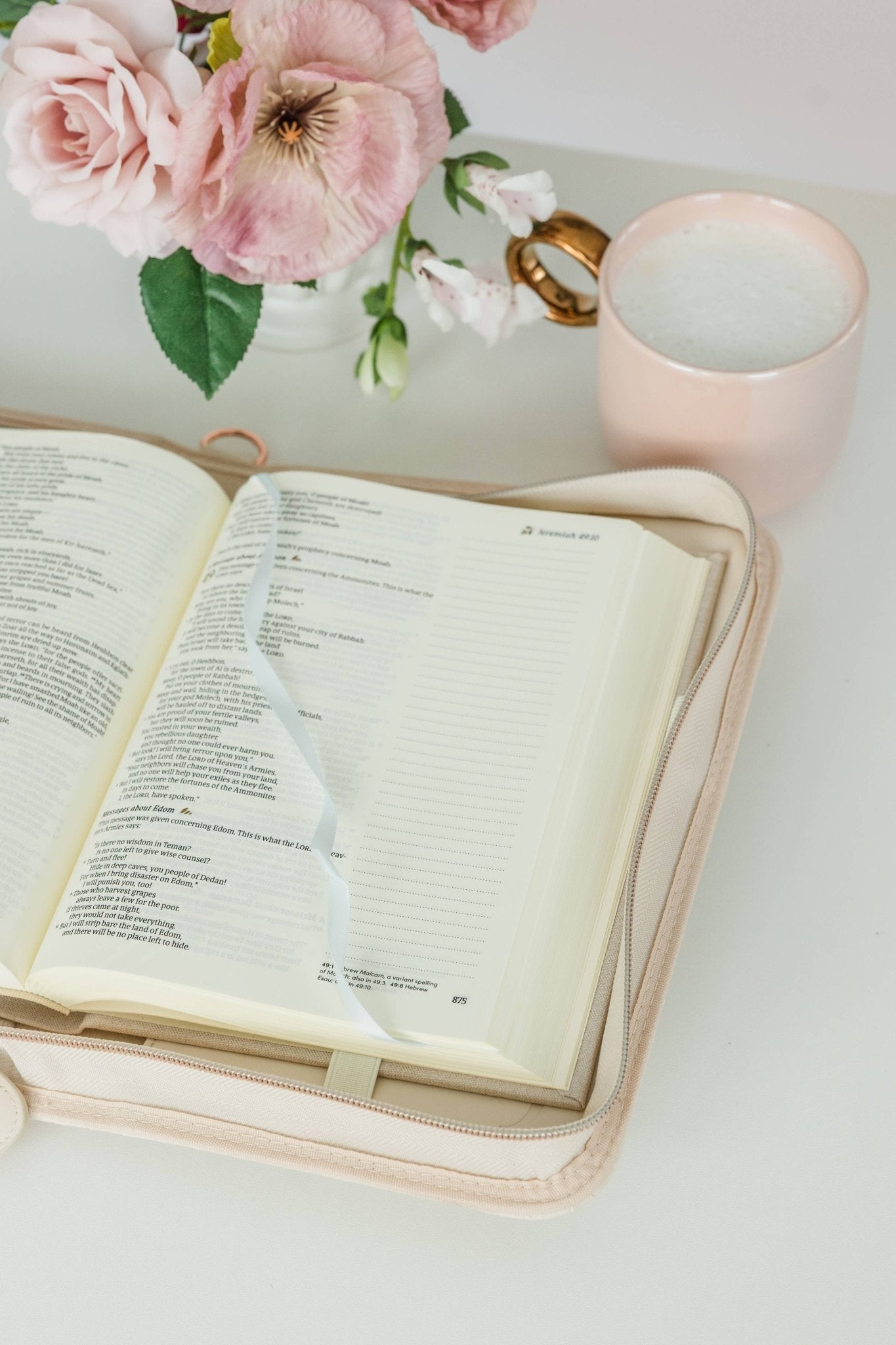 Crossbody Weave Bible Case - Pearl - Ever, AJ - Gaines Jewelers